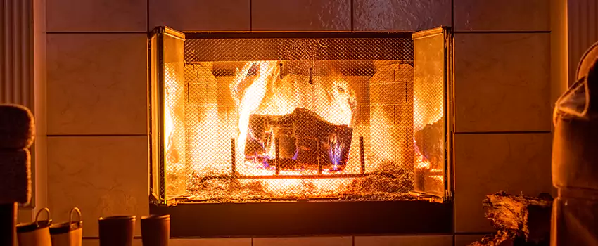 Mendota Hearth Landscape Fireplace Installation in Fairmont, West Virginia