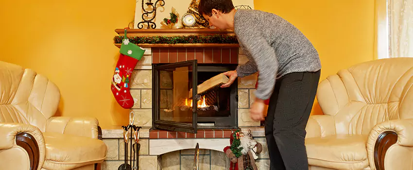 Rusted Metal Fireplace Restoration in Fairmont, West Virginia